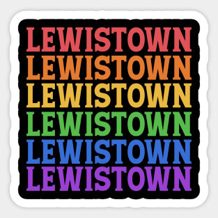 LEWISTOWN COLORFUL CITY Sticker